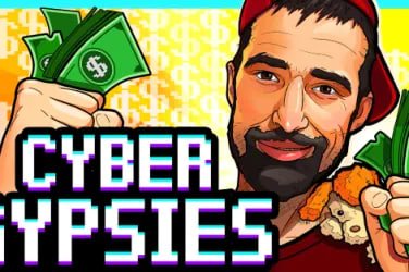 Layar login akar69 di ponsel dengan opsi biometrik sidik jari dan kode OTP